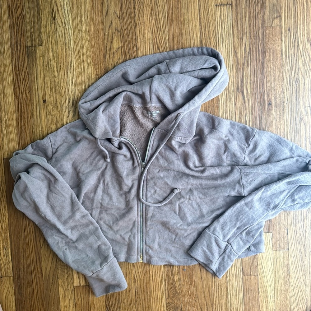 Year of Ours cropped zip up